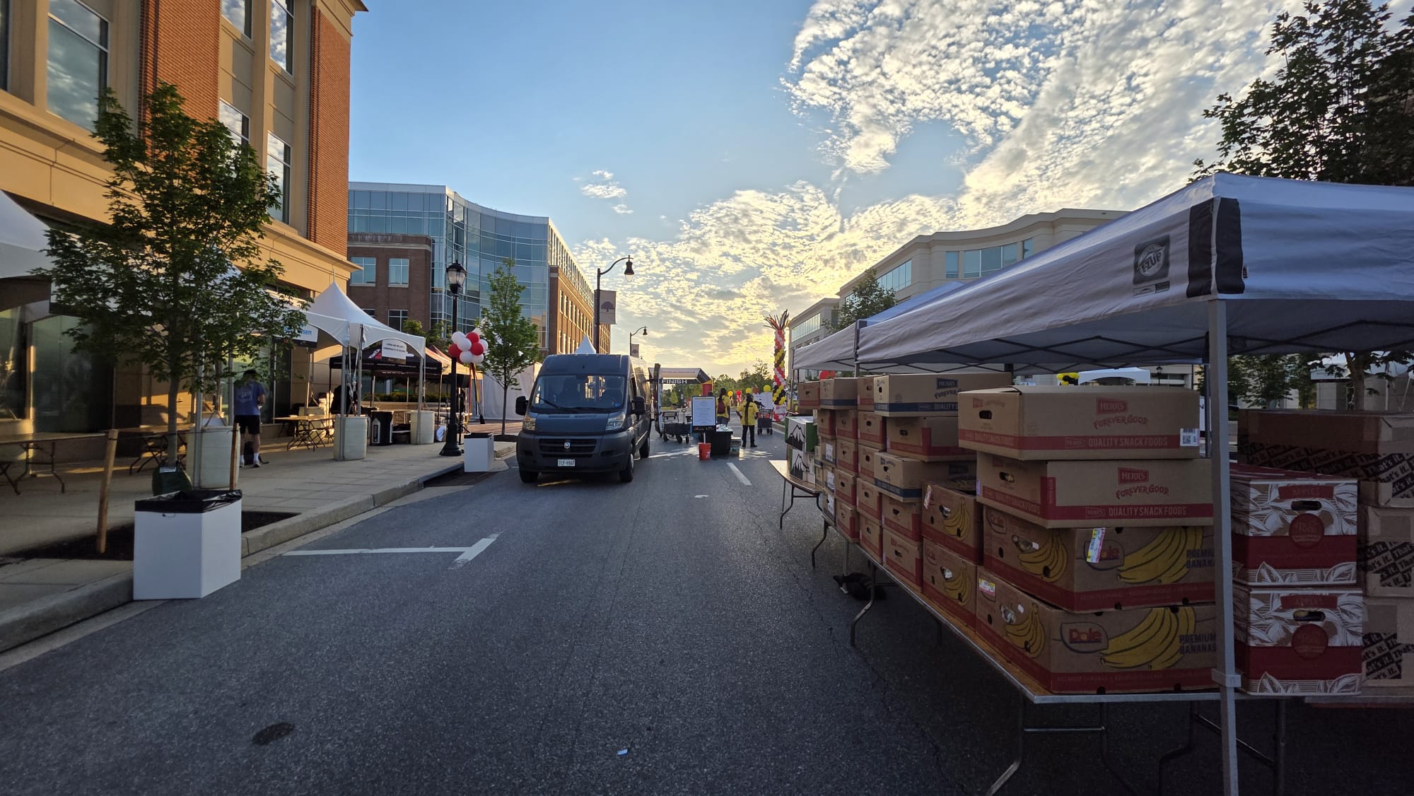 VanGo crew completing marathon event load-out in Maryland